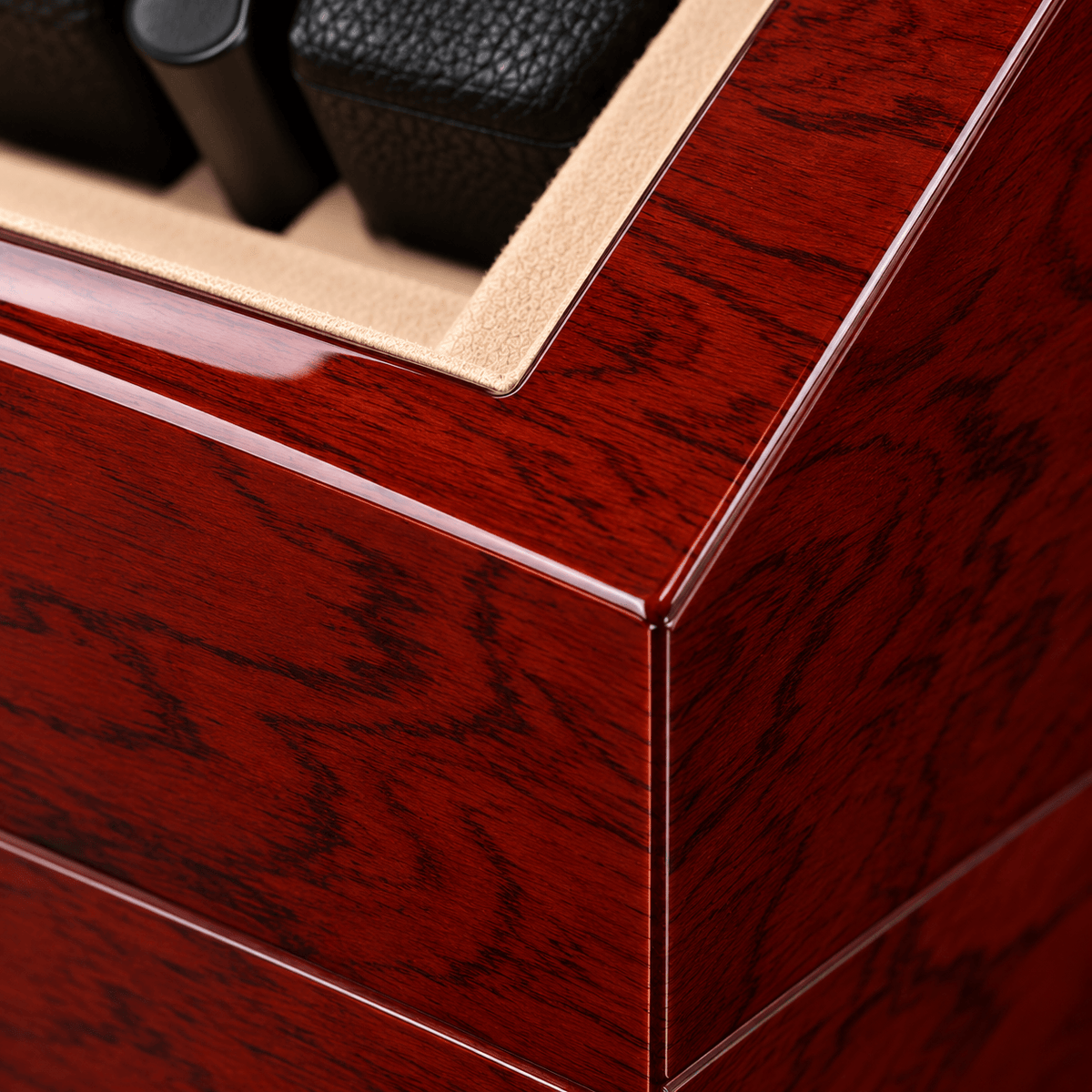 The Time Foundry 2 Slot Watch Winder for Automatic Watches, Rosewood, Bidirectional