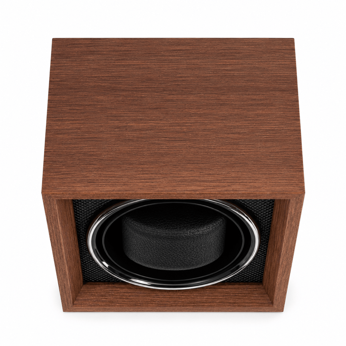 The Time Foundry 1 Slot Watch Winder for Automatic Watches, Wood Grain, USB Powered