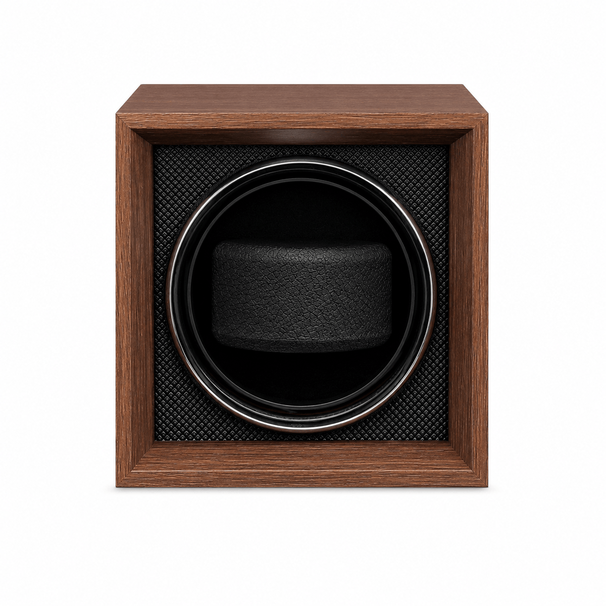 The Time Foundry 1 Slot Watch Winder for Automatic Watches, Wood Grain, USB Powered