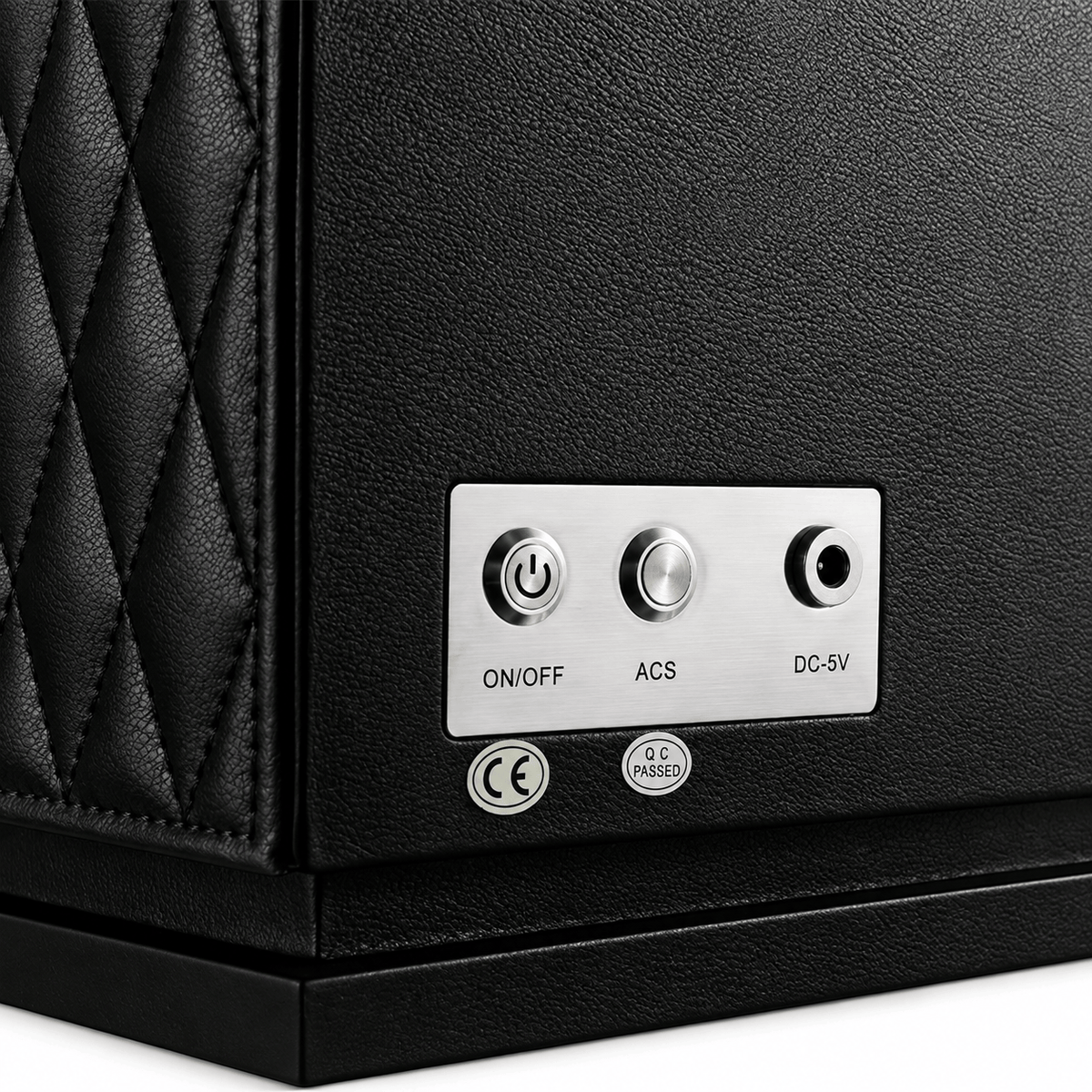 The Time Foundry 2 Slot Watch Winder for Automatic Watches, Leather, Touchscreen, Remote