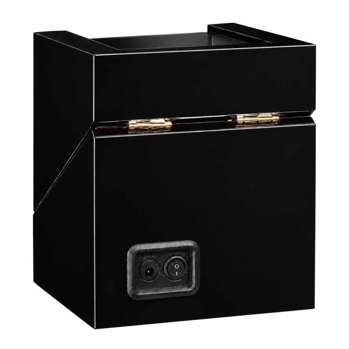 The Time Foundry 2 Slot Watch Winder for Automatic Watches, Piano Black, Bidirectional