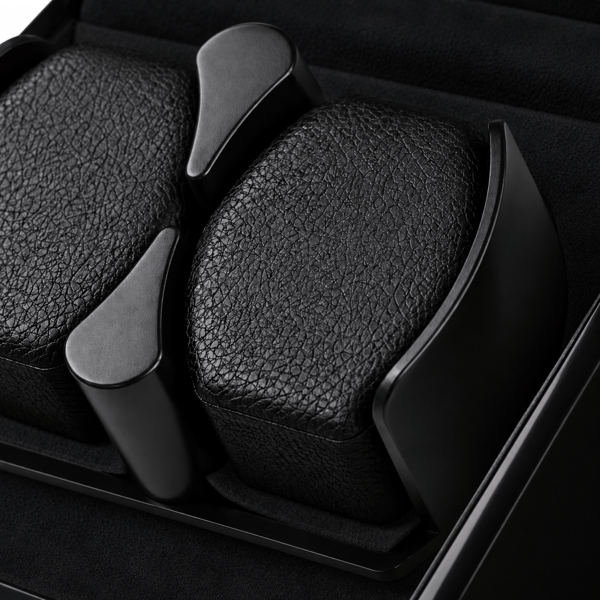 The Time Foundry 2 Slot Watch Winder for Automatic Watches, Piano Black, Bidirectional