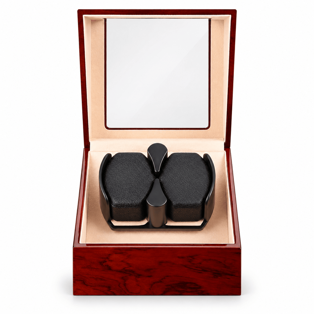 The Time Foundry 2 Slot Watch Winder for Automatic Watches, Rosewood, Bidirectional