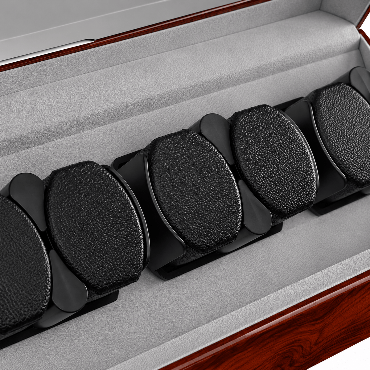 The Time Foundry 6 Slot Watch Winder for Automatic Watches, Rosewood, Bidirectional