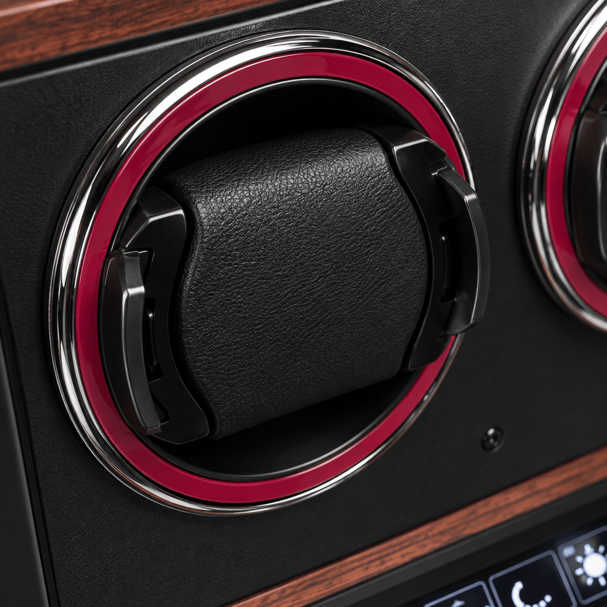The Time Foundry Dual Watch Winder for Automatic Watches, Rosewood, Fingerprint Lock