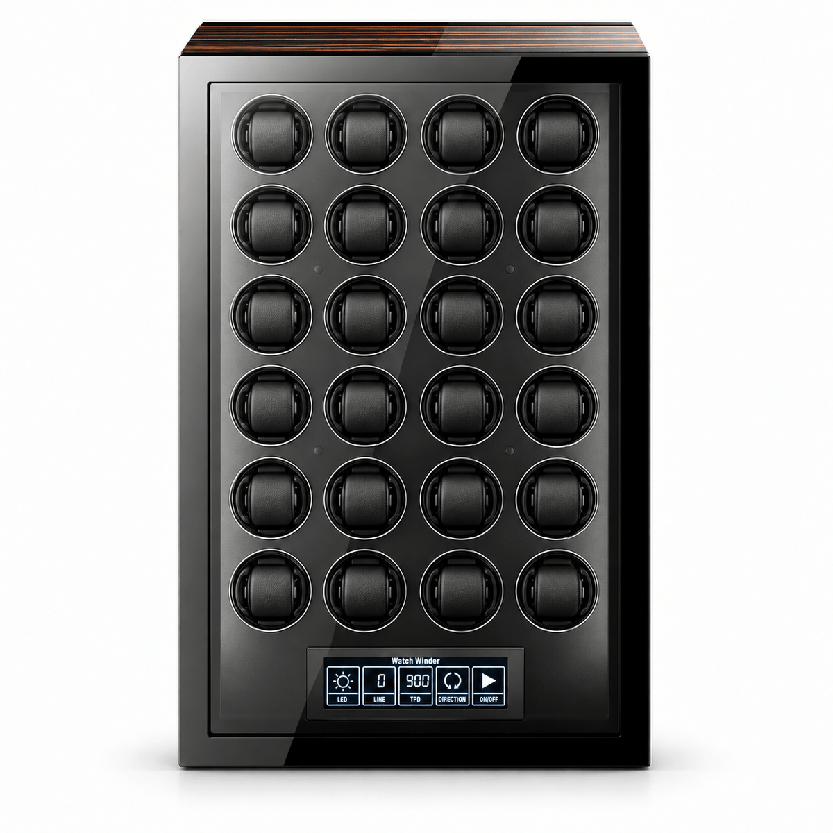 The Time Foundry Valeron - 24 Slot Rosewood Watch Winder
