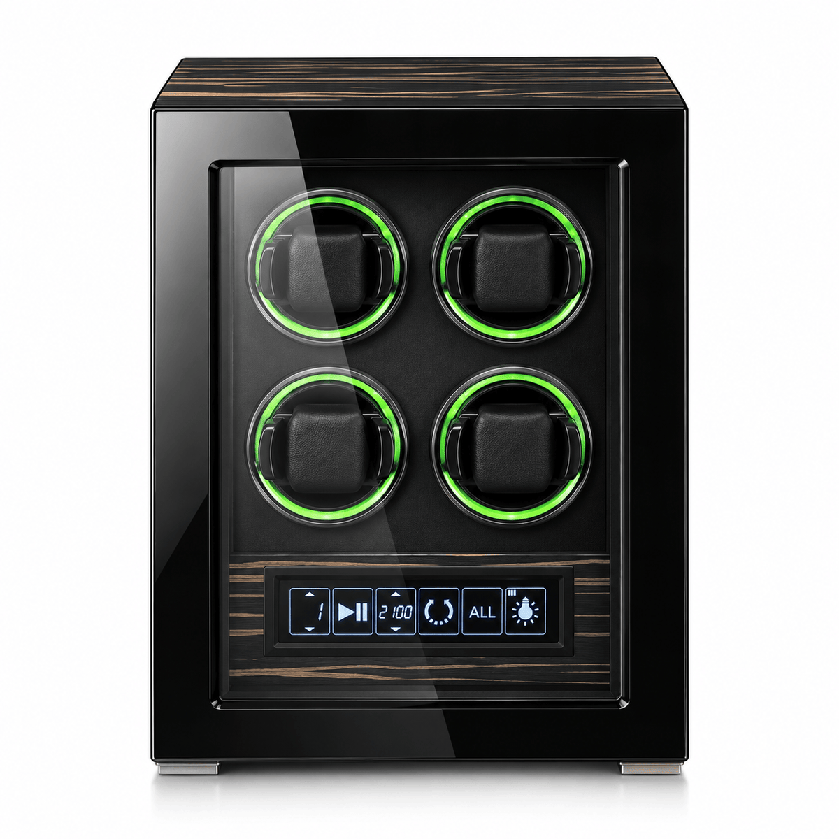 The Time Foundry Valeron - 4 Slot Rosewood Watch Winder