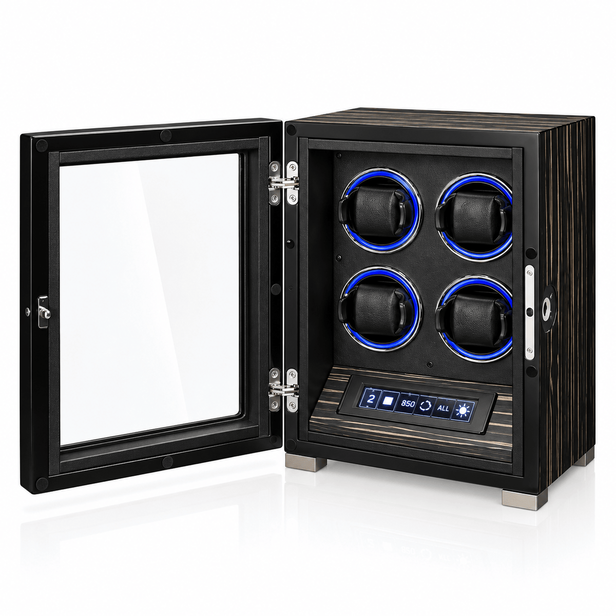 The Time Foundry Valeron - 4 Slot Rosewood Watch Winder Image